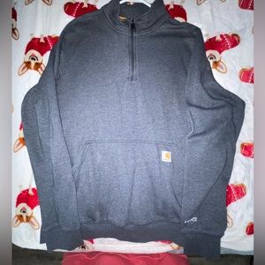 Carhartt Mens Relaxed Fit Quarter Zip, Size XL